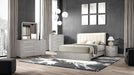 Osterley Queen & E.King Bed Grey & Black - Visions in Furniture (La Mirada, CA)