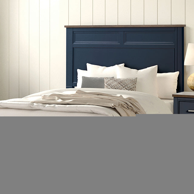 Pinetop 4 & 5 Piece Twin Bedroom Set White & Blue