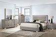 Sinistra Bed Beige, Black, White - Visions in Furniture (La Mirada, CA)