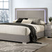 Sinistra Bed Beige, Black, White - Visions in Furniture (La Mirada, CA)