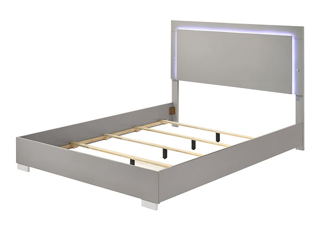 Sinistra Bed Beige, Black, White - Visions in Furniture (La Mirada, CA)
