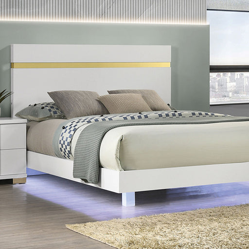 Lillestrom E.King, Queen, Full, & Full Bed Black & White - Visions in Furniture (La Mirada, CA)