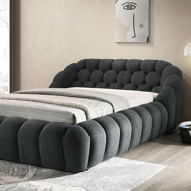 Newquay Bed Black, White, & Gray - Visions in Furniture (La Mirada, CA)