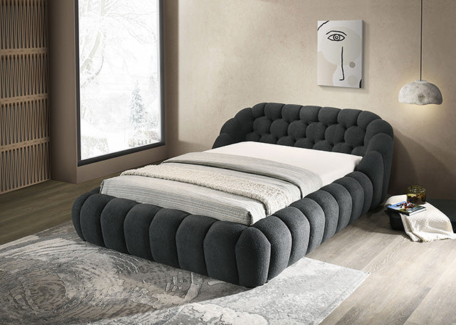 Newquay Bed Black, White, & Gray - Visions in Furniture (La Mirada, CA)