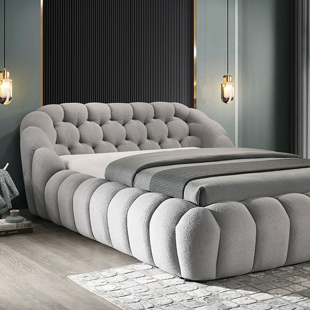 Newquay Bed Black, White, & Gray - Visions in Furniture (La Mirada, CA)