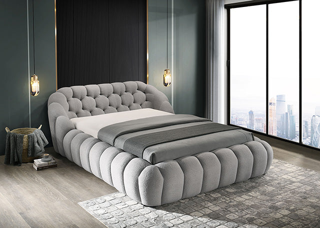 Newquay Bed Black, White, & Gray - Visions in Furniture (La Mirada, CA)