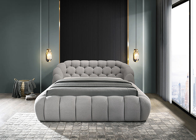 Newquay Bed Black, White, & Gray - Visions in Furniture (La Mirada, CA)