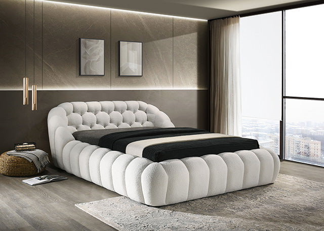Newquay Bed Black, White, & Gray - Visions in Furniture (La Mirada, CA)
