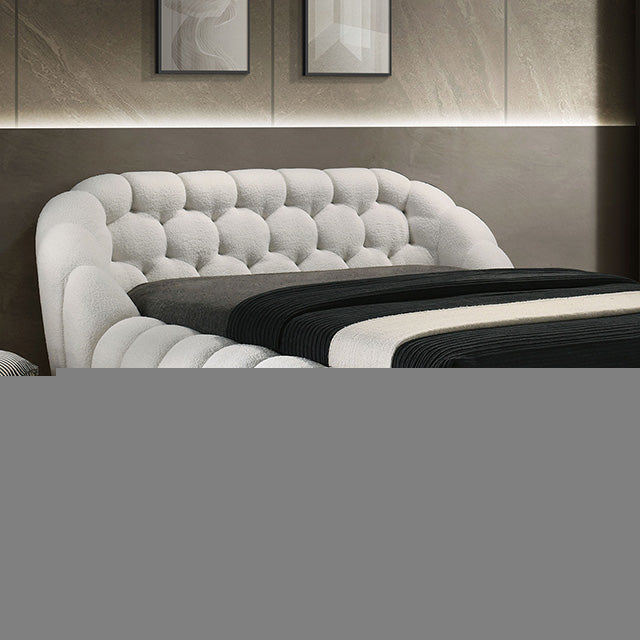 Newquay E.King & Queen Bed White, Grey, & Black