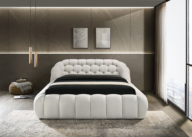 Newquay Bed Black, White, & Gray - Visions in Furniture (La Mirada, CA)