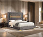 Danvers Bed Beige, Black, & Grey - Visions in Furniture (La Mirada, CA)