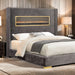 Danvers Bed Beige, Black, & Grey - Visions in Furniture (La Mirada, CA)