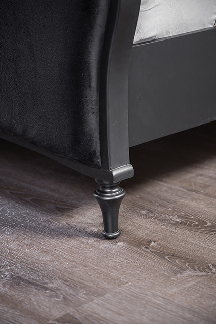 Melodi Parc Bed Black & Silver - Visions in Furniture (La Mirada, CA)