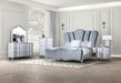 Melodi Parc Bed Black & Silver - Visions in Furniture (La Mirada, CA)