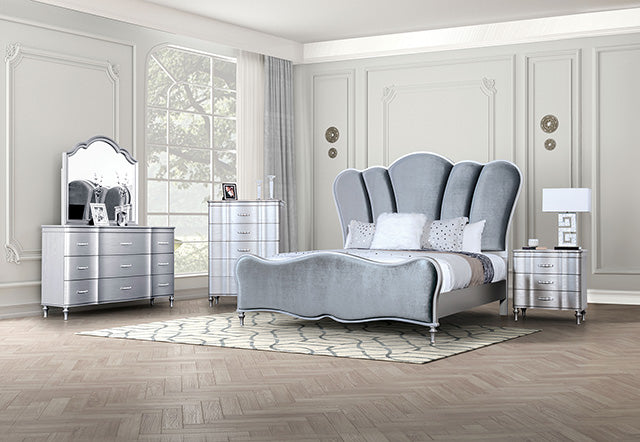 Melodi Parc Bed Black & Silver - Visions in Furniture (La Mirada, CA)
