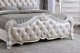 Ventresca Bed White & Chrome - Visions in Furniture (La Mirada, CA)
