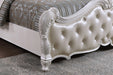 Ventresca Bed White & Chrome - Visions in Furniture (La Mirada, CA)