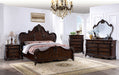 Roselli E.King & Queen Bed White & Chrome - Visions in Furniture (La Mirada, CA)