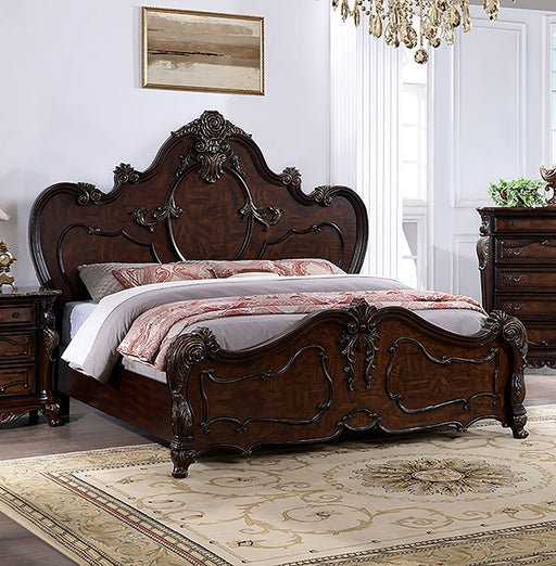 Roselli Bed Chrome & White - Visions in Furniture (La Mirada, CA)