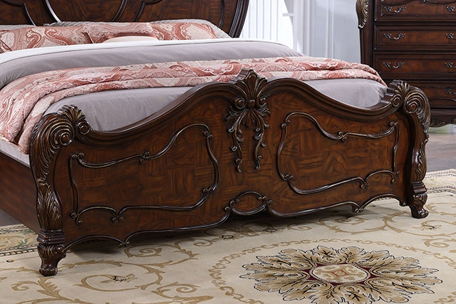 Roselli Bed Chrome & White - Visions in Furniture (La Mirada, CA)