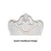 Roselli Bed Chrome & White - Visions in Furniture (La Mirada, CA)