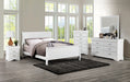Louis Philippe Bed Black, White, & Cherry - Visions in Furniture (La Mirada, CA)