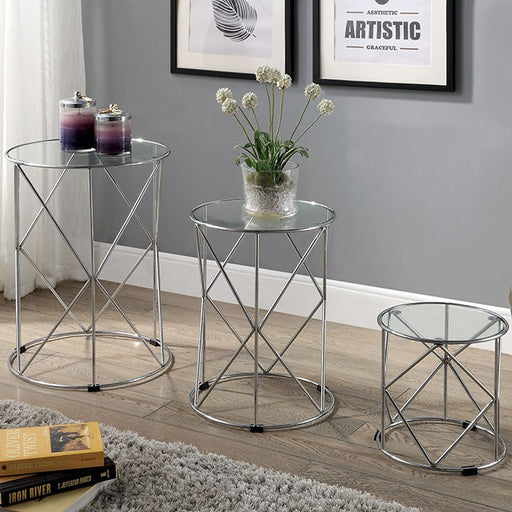 Madyson 3 Pc. Nesting Table - Visions in Furniture (La Mirada, CA)