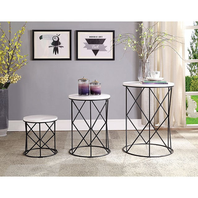 Madyson 3 Pc. Nesting Table - Visions in Furniture (La Mirada, CA)