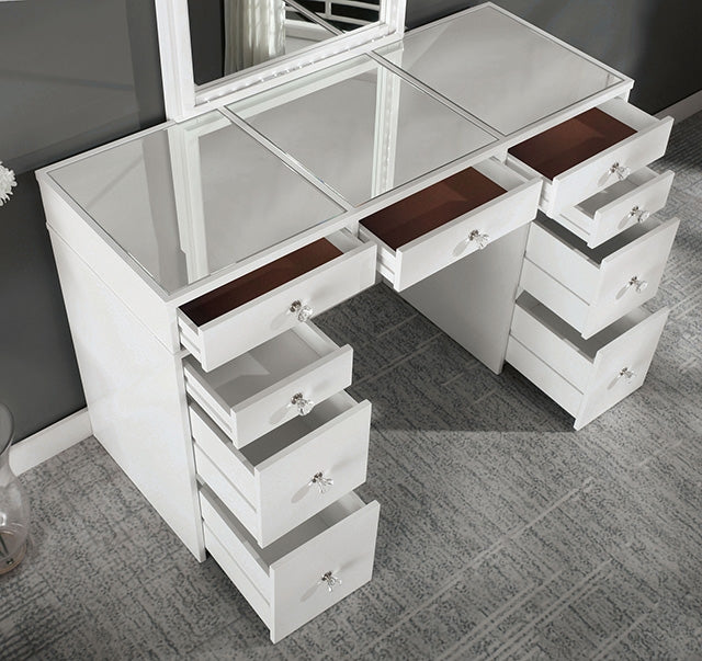 Louise Vanity W/ Stool - Visions in Furniture (La Mirada, CA)