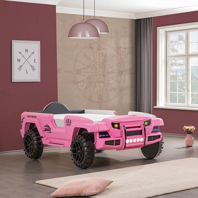 Randlar Bed Pink, Green, & Black - Visions in Furniture (La Mirada, CA)
