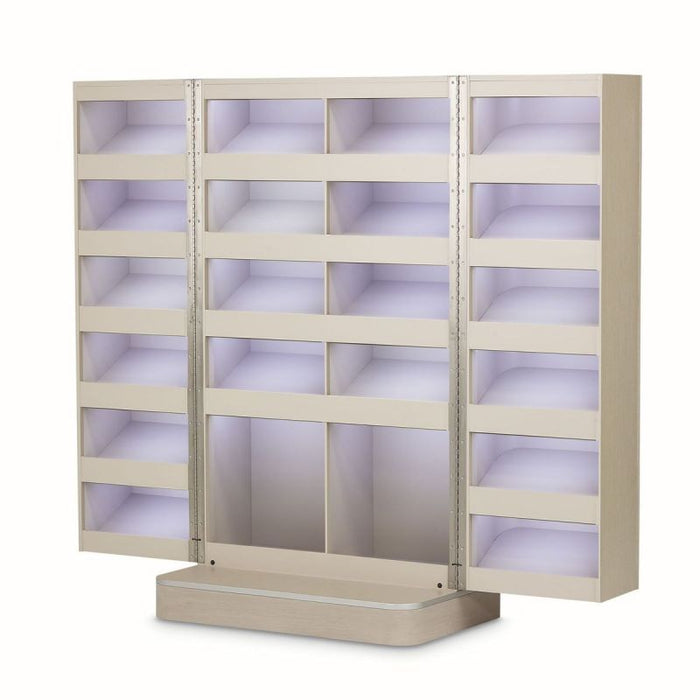 AICO Eclipse Footwear Cabinet in Moonlight - Visions in Furniture (La Mirada, CA)