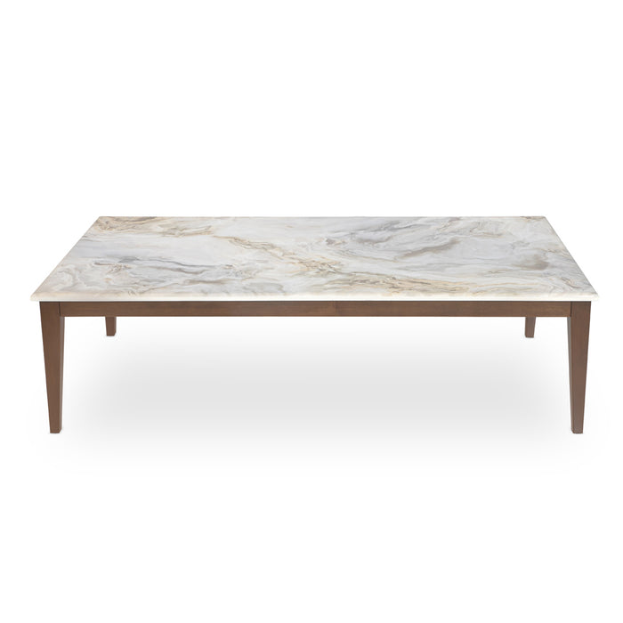 AICO Balboa Rectangular Cocktail Table in Warm Walnut - Visions in Furniture (La Mirada, CA)