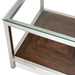 AICO Furniture Diversey End Table with Glass Top - Visions in Furniture (La Mirada, CA)