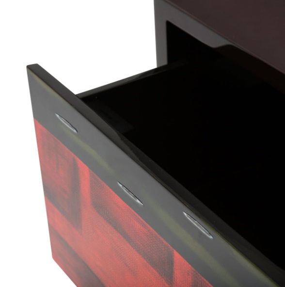 AICO Furniture Illusions 3 Drawers V Shape Storage Chest - Visions in Furniture (La Mirada, CA)