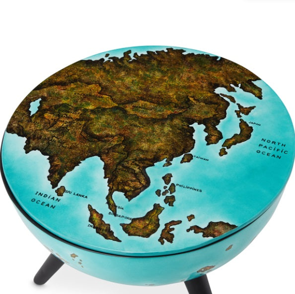 AICO Furniture Illusions Accent Map Table - Visions in Furniture (La Mirada, CA)
