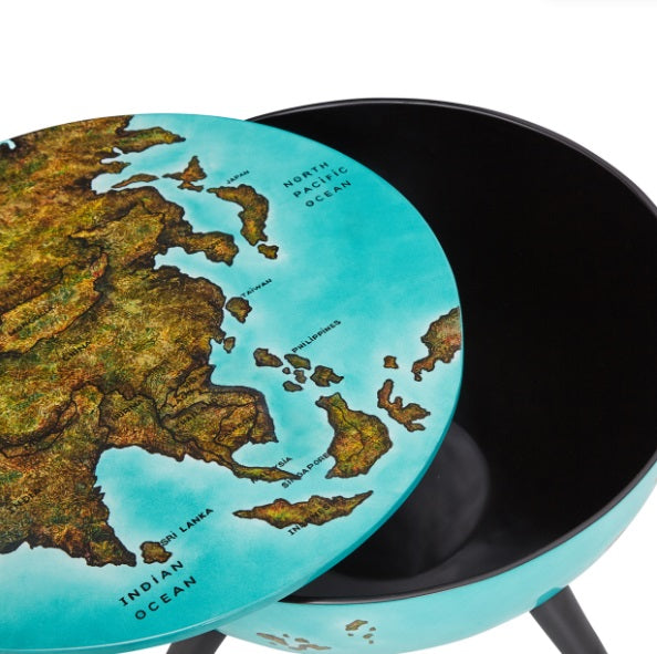 AICO Furniture Illusions Accent Map Table - Visions in Furniture (La Mirada, CA)