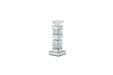 AICO Montreal Mirrored/Crystal Candle Holders, Short (2/pack) - Visions in Furniture (La Mirada, CA)