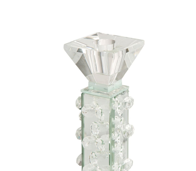 AICO Montreal Crystal Tower w/Mirror, Small (2/pack) - Visions in Furniture (La Mirada, CA)