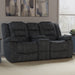 Parker Living Bolton - Misty Storm Glider Reclining Console Loveseat