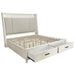 Parker House Americana Modern Bedroom Queen Shelter Bed 2 Nightstands Dresser with Mirror and Chest