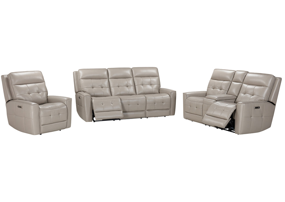 Parker Living Canterbury - Pewter Power Reclining Zero Gravity Sofa Loveseat and Recliner