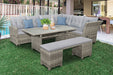 Malia 5 Pc. Sectional Set w/ Bench - Visions in Furniture (La Mirada, CA)