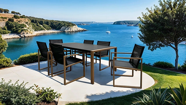 Oswego 8 Pc. Outdoor Dining Set - Visions in Furniture (La Mirada, CA)