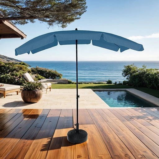 Sleek Rectangular Tilting Umbrella - Visions in Furniture (La Mirada, CA)