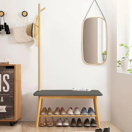 Mosier Hall Tree w/ Bench and Shoe Storage - Visions in Furniture (La Mirada, CA)