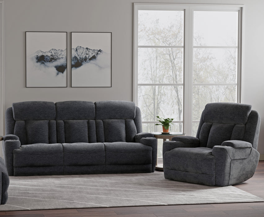 Parker Living Dalton - Lucky Charcoal Power Reclining Sofa and Recliner