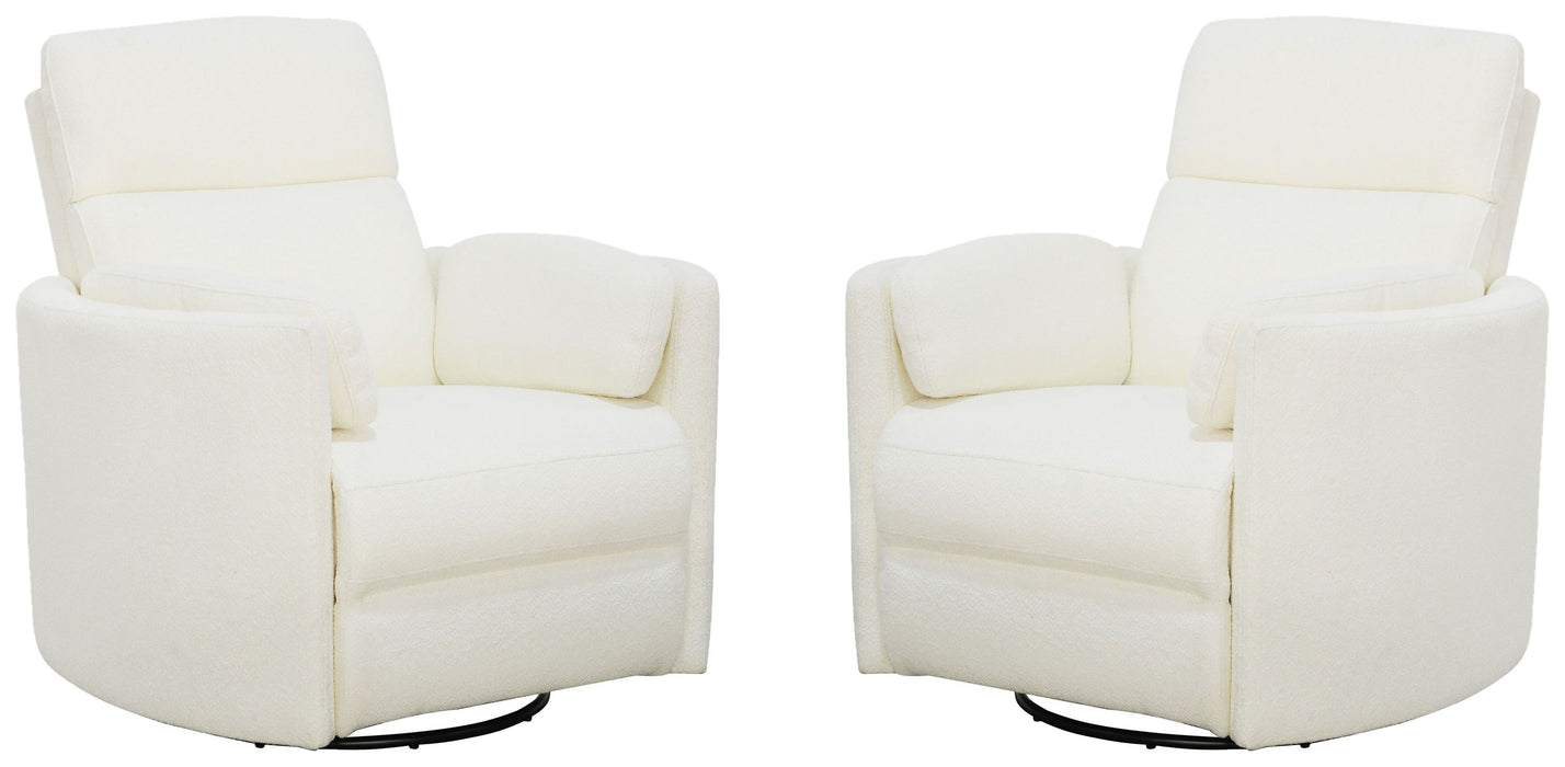 Parker Living Radius - Revel Oyster Power Swivel Glider Recliner Two Pack
