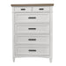 Parker House Americana Modern Bedroom King Shelter Bed 2 Nightstands Dresser with Mirror and Chest