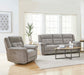 Parker Living Richland - Bristol Grey Power Reclining Sofa and Recliner