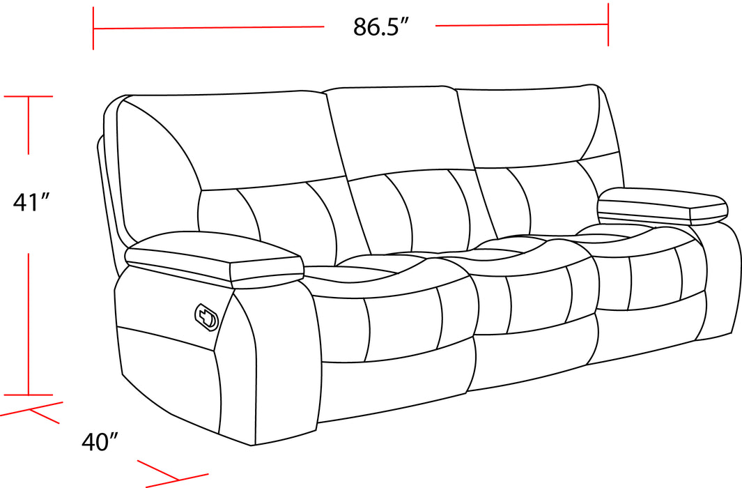 Parker Living Chapman - Polo Manual Reclining Sofa Loveseat and Recliner - MCHA-321-POL